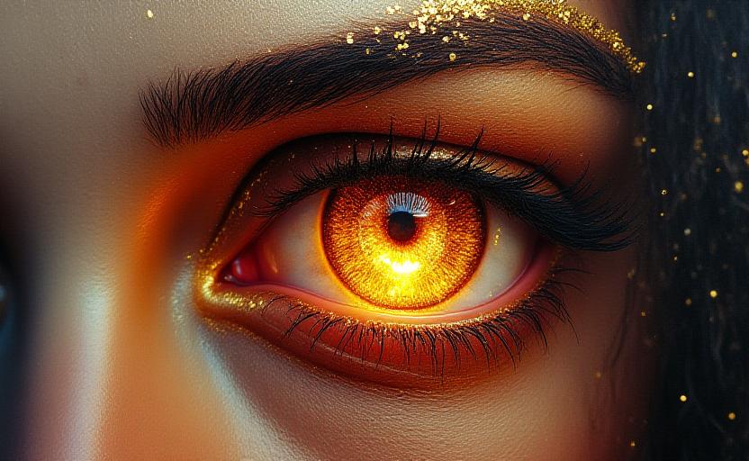 Ultra-detailed close up of a custom deity portrait showing gold leaf and oil textures